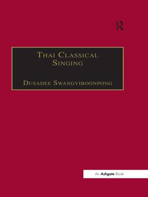 cover image of Thai Classical Singing